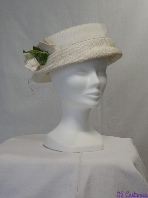 Chapeau blanc femme