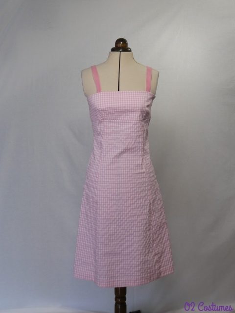 robe vichy rose femme