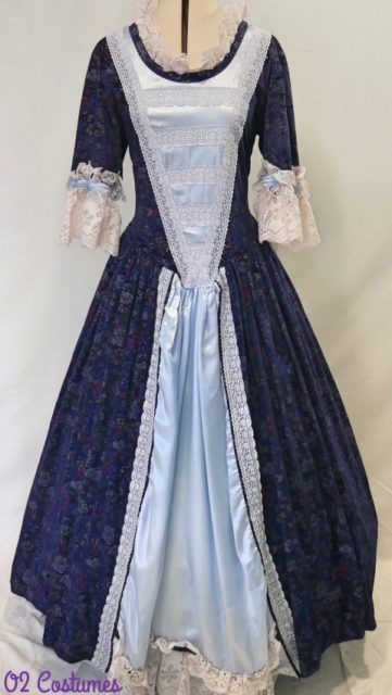 Robe bleue 18éme siècle