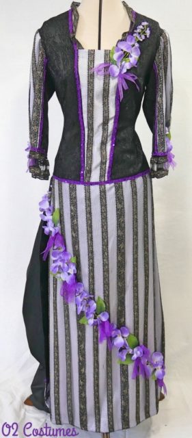 robe dentelle noire Belle époque